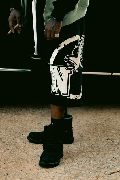 Hidden Network 3/4 Double Waisted Shorts